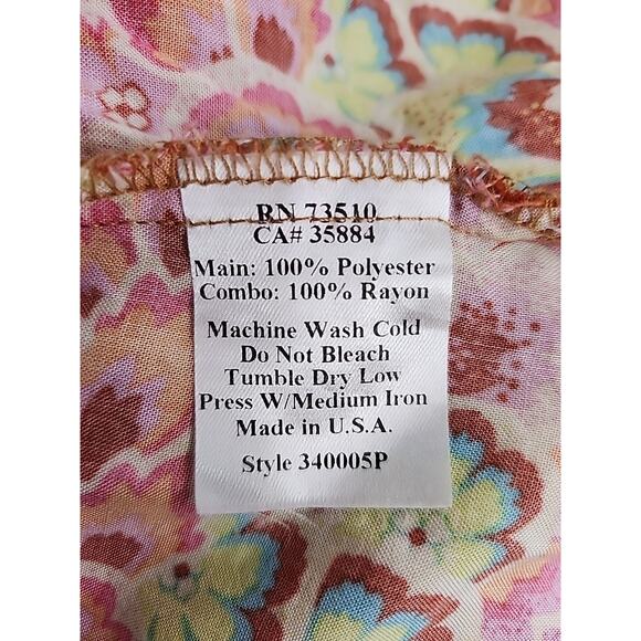 IVY JANE Chiffon Summer Dress or Beach Cover-up Women's Size Large Lightweight - Picture 4 of 7